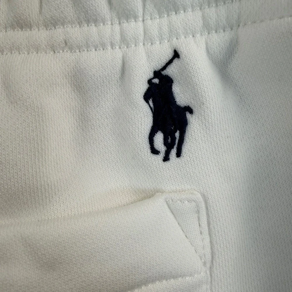 Polo Ralph Lauren Mens Size Large Sweatpants White USA Flag Fleece Joggers NWOT